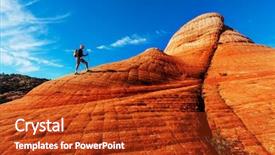  Presentation with utah - PPT theme enhanced with vista - hike in utah mountains background and a crimson colored foreground