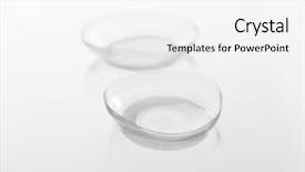  Presentation with visual acuity - Slide deck featuring visual acuity - pair of contact lenses background and a white colored foreground