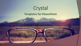  Presentation with idaho - Cool new PPT layouts with visual effects - hipster glasses on a park backdrop and a soft green colored foreground