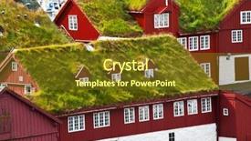  Presentation with galápagos islands - Theme featuring visual effects - torshavn on faroe islands background and a tawny brown colored foreground