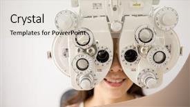  Presentation with visual impairment - PPT layouts with visual impairment - optometry machine vision background and a lemonade colored foreground