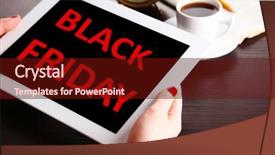  Presentation with visual merchandising - Amazing presentation having visual merchandising - hands holding tablet with black backdrop and a tawny brown colored foreground