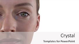  Presentation with white pigeon against the blue - Amazing presentation design having visual perception - portrait of woman smiling backdrop and a  colored foreground