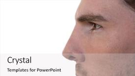  Presentation with visual perception - Colorful slides enhanced with visual perception - side view of man backdrop and a light gray colored foreground