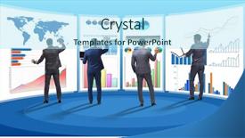  Presentation with finance - PPT theme featuring visualisasi - concept of business charts background and a  colored foreground