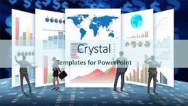  Presentation with finance - Amazing slides having visualisasi - concept of business charts backdrop and a  colored foreground