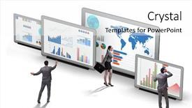  Presentation with finance - Beautiful PPT theme featuring visualisasi - concept of business charts backdrop and a  colored foreground