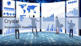  Presentation with finance - Audience pleasing slide set consisting of visualisasi - concept of business charts backdrop and a  colored foreground