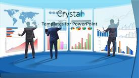  Presentation with finance - Presentation enhanced with visualisasi - concept of business charts background and a arctic colored foreground