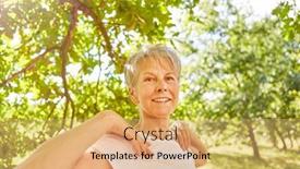  Presentation with breathing - Theme enhanced with vital-senior-woman-doing background and a coral colored foreground