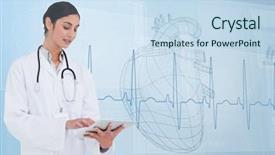  Presentation with cardiologist - Colorful presentation theme enhanced with bubble deck - new beautyfull yellow backdrop and a gray colored foreground