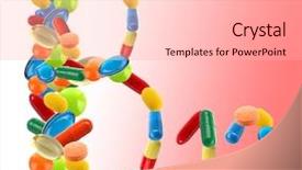  Presentation with pills - Beautiful slides featuring vitamin b - b 12 made of different backdrop and a lemonade colored foreground