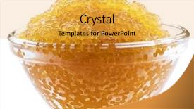  Presentation with caviar - Beautiful presentation theme featuring vitamin b - pike caviar or roe backdrop and a yellow colored foreground