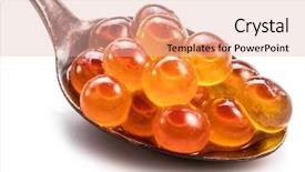  Presentation with vitamin - Cool new theme with vitamin b - silver spoon of red caviar backdrop and a lemonade colored foreground