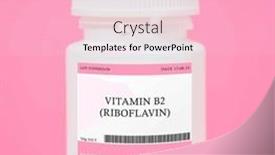  Presentation with vitamin mineral - Presentation having vitamin-b2-riboflavin-important background and a lemonade colored foreground