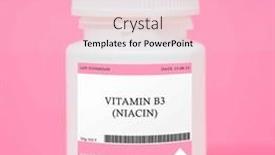  Presentation with heart health - Presentation having vitamin-b3-niacin-important background and a lemonade colored foreground