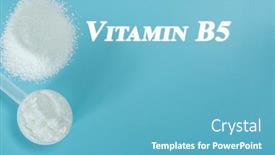  Presentation with supplements - Theme featuring vitamin-b5-nootropics-or-smart background and a teal colored foreground