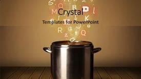  Presentation with arabic letters calligraphy - Colorful PPT theme enhanced with vitamin c iron - colorful letters coming backdrop and a  colored foreground