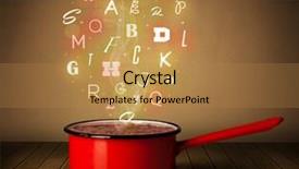  Presentation with colorful teeth mold - Amazing presentation theme having vitamin c iron - colorful letters coming backdrop and a  colored foreground