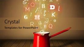  Presentation with blended colorful - Colorful presentation design enhanced with vitamin c iron - colorful letters coming backdrop and a  colored foreground