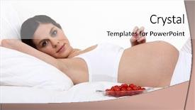  Presentation with vitamin - Beautiful slide set featuring agriculture - agricultural field on which grow backdrop and a yellow colored foreground