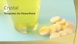  Presentation with effervescent - Beautiful slide deck featuring vitamin-c-lemon-effervescent-tablets backdrop and a yellow colored foreground