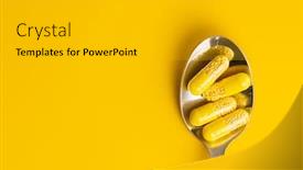  Presentation with vitamin - Audience pleasing PPT theme consisting of vitamin-capsules-vitamin-c-pills backdrop and a light gray colored foreground