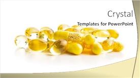  Presentation with capsules - Slide deck enhanced with vitamin-capsules-vitamin-c background and a white colored foreground