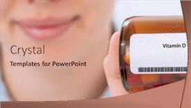  Presentation with vitamin - Presentation theme enhanced with vitamin-d-female-hands-hold background and a coral colored foreground