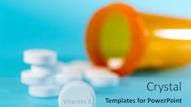  Presentation with antioxidant - PPT layouts consisting of vitamin-e-pills-vitamin-e background and a light blue colored foreground