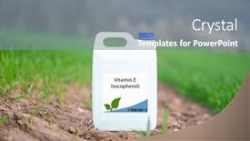  Presentation with plant chemistry - Theme consisting of vitamin-e-tocopherol-promotes-plant background and a gray colored foreground