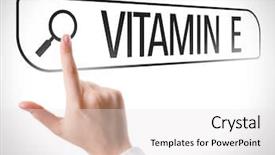  Presentation with vitamin - Slide deck having vitamin e written in search background and a white colored foreground