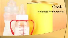  Presentation with babies - Amazing PPT theme having patriotic - stylized danish flag background backdrop and a tawny brown colored foreground.