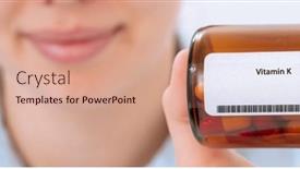  Presentation with vitamin - Presentation featuring vitamin-k-c2-a0-female background and a coral colored foreground