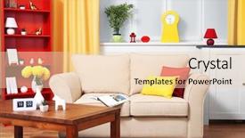  Presentation with biology bacteria colourful 3d - Amazing slide set having vitamin news - colourful interior comfortable living room backdrop and a lemonade colored foreground