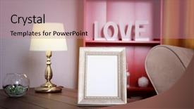  Presentation with vitamin - Theme enhanced with vitamin news - frame on wooden table background and a coral colored foreground