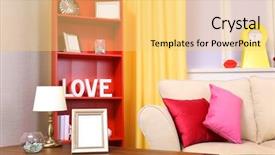  Presentation with frame - Beautiful PPT layouts featuring vitamin news - frame on wooden table backdrop and a yellow colored foreground