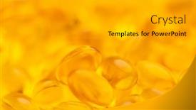  Presentation with supplement - PPT theme enhanced with vitamin-supplement-capsule-pill-medicine background and a  colored foreground