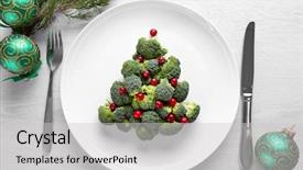  Presentation with animated christmas tree - Colorful slide set enhanced with vitez - christmas fir tree made backdrop and a light gray colored foreground