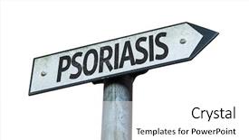  Presentation with psoriasis - Beautiful presentation design featuring vitiligo - psoriasis sign isolated on white backdrop and a white colored foreground