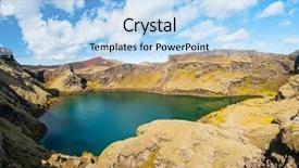  Presentation with beautiful moraine lake - Cool new PPT layouts with vitis - viti is a beautiful crater backdrop and a  colored foreground