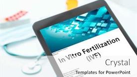  Presentation with fertilization - Theme enhanced with vitro-fertilization-ivf-medical-procedures background and a  colored foreground