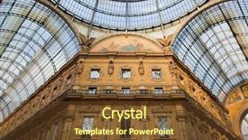  Presentation with italy art - Audience pleasing presentation theme consisting of vittorio emanuele ii gallery backdrop and a tawny brown colored foreground