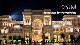  Presentation with gallery - Slides consisting of vittorio emanuele ii gallery background and a black colored foreground