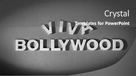  Presentation with bollywood movie - Slide set enhanced with viva-bollywood-old-movie-style background and a gray colored foreground