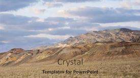  Presentation with furnace - PPT theme featuring vivid-and-multicolored-badlands background and a coral colored foreground