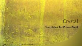  Presentation with wall - Presentation theme with vivid-dirty-yellow-wall background and a gold colored foreground