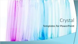  Presentation with watercolor design - Theme having vivid-pink-blue-watercolor-painting background and a cool aqua colored foreground