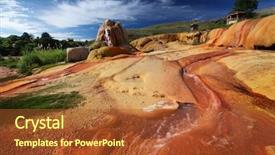  Presentation with region - Audience pleasing slide set consisting of vivid soils in the region backdrop and a  colored foreground