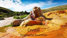  Presentation with soil structure - Cool new theme with vivid soils of analavory geysers backdrop and a gold colored foreground